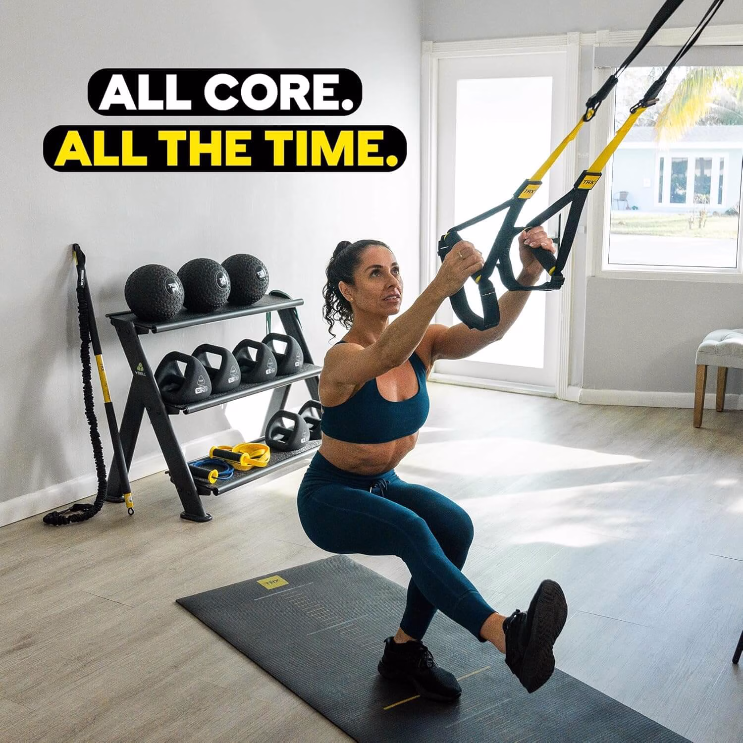 trx all in one suspension training system for weight training